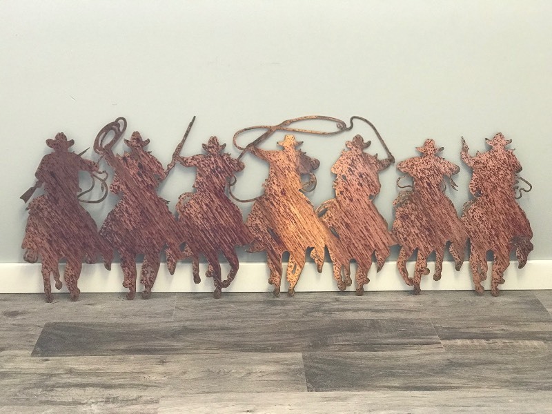 Cowboys Metal Wall Hanging Decor (Very Heavy)
