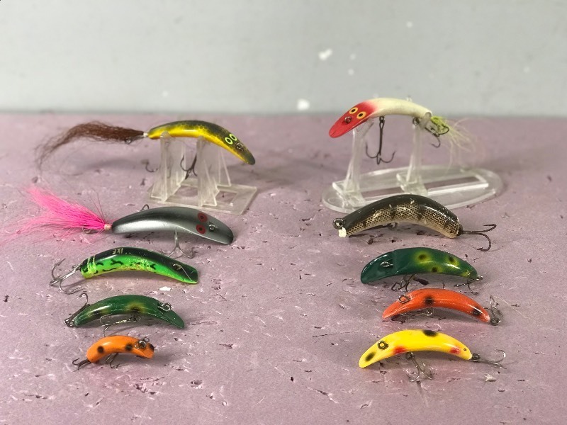 Lot of 10 Lazy Ike Fishing Lures