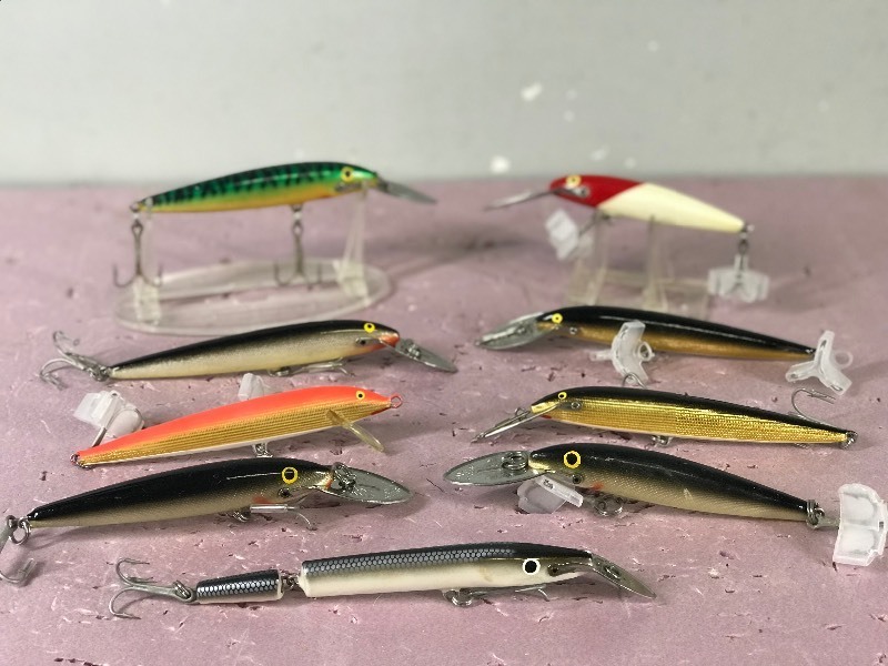 Lot of 9 Rapala Fishing Lures