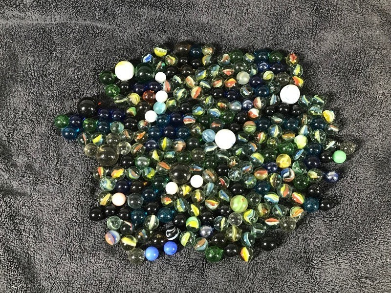 Lot of Collectible Marbles - Some Glow Green when Hit with a black light