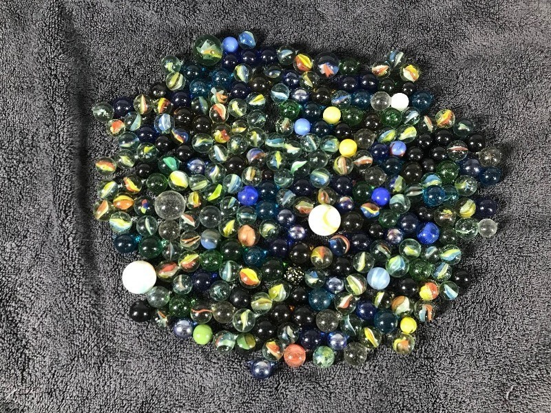 Lot of Collectible Marbles - Some glow green when hit with a black light