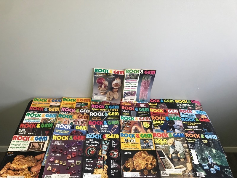Rock & Gem Magazines from the 80s