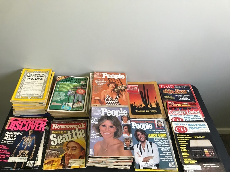 Lot of Magazines - National Geographic - Mother Earth News - People - Arizona Highways - Time - CB Magazine & More
