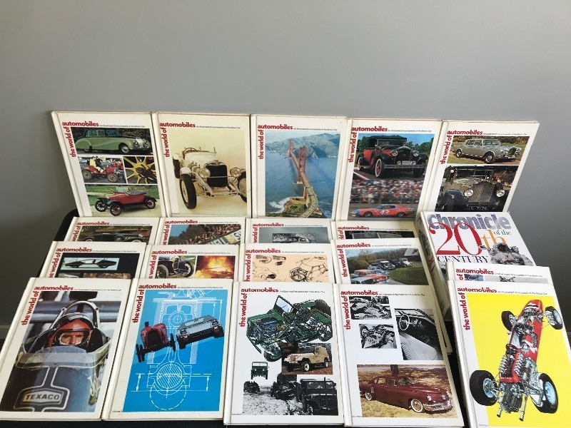 19 - The World of Automobiles (An Illustrated Encyclopedia of the Motor Car) and 1 Book of Chronicles of the 20th Century