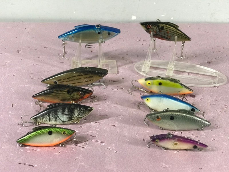 Lot of 10 Rat-L-Trap Fishing Lures