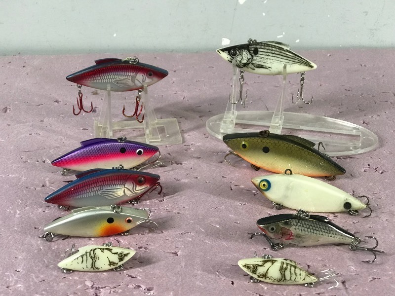 Lot of 10 Rat-L-Trap Fishing Lures