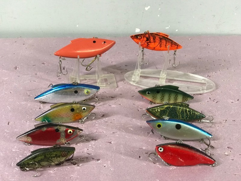 Lot of 10 Rat-L-Trap Fishing Lures