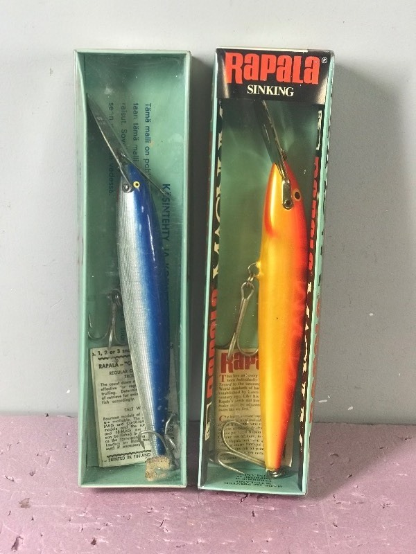 2 - Magnum Rapala Fishing Lures in Boxes