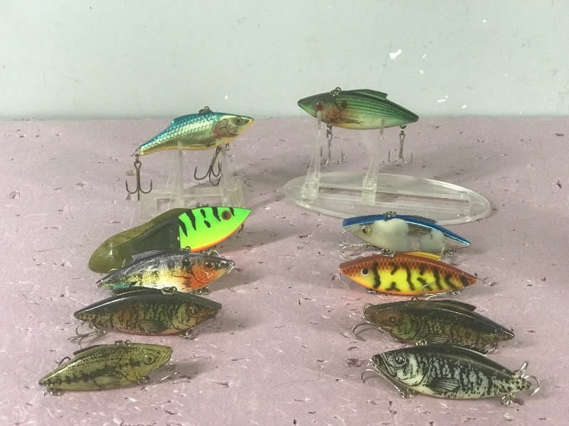 Lot of 10 Rat-L-Trap Fishing Lures