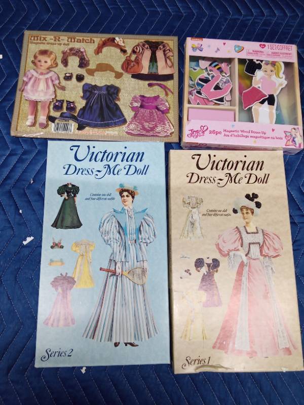 Magnetic and Cardboard dress-up dolls