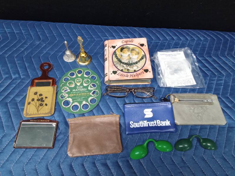 Box of collectibles, make-up, and more