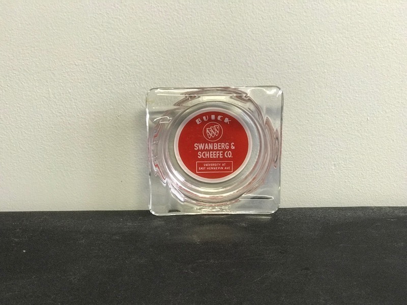Collectible Buick Swanberg & Schaefe Co. Ashtray (University At East Hennepin Ave)