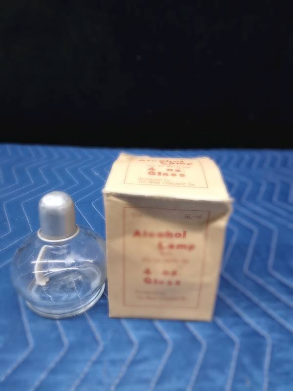 4oz alcohol lamp with metal cap