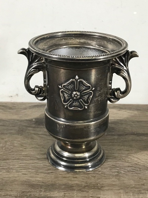 GRENADIER England Decorative Silver Plated Vase, Miniature, 3 78, from 1950s