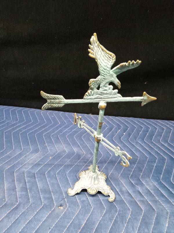 Small brass weathervane