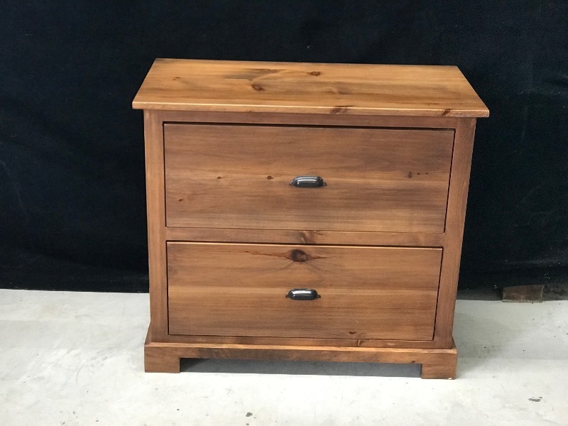 Solid Wood 2 Drawer Dresser - Smoke Free