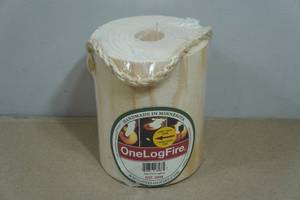 One Log Fire Campfire Log