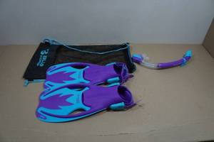 Cressi Blulove Kids Snorkel Set - Fin Size LXL