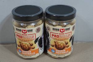 2 Boss Dog Pro Balls Chicken Meatballs Dog Treats