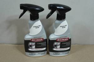 2 Weiman Stainless Steel Cleaner & Polisher - 12oz