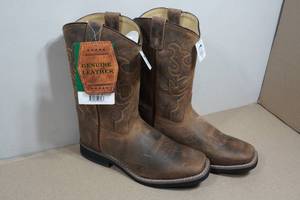 Smoky Mountain Western Leather Boots - Youth Size 6