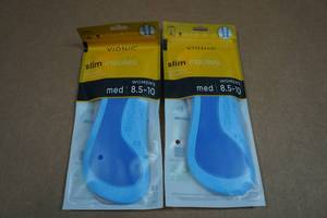 2 Vionic Womens Slim Insoles - Medium 8.5-10
