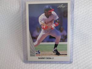 1990 Leaf Sammy Sosa Rookie Card...