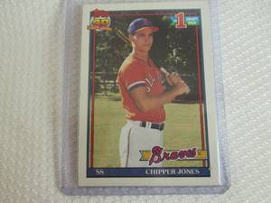1991 Topps Chipper Jones Rookie Car...