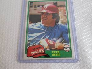 1981 Topps Pete Rose Card...