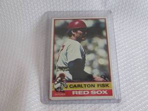 1976 Topps Carlton Fisk Card...