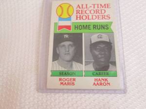 1979 Topps Hank Aaron & Maris Recor...
