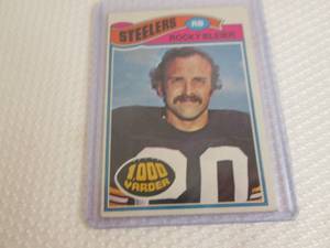 1977 Topps Rocky Bleier Card...