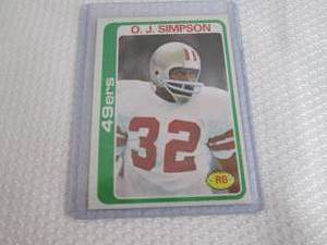 1978 Topps O.J. Simpson Card...