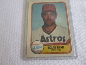 1981 Fleer Nolan Ryan Card...