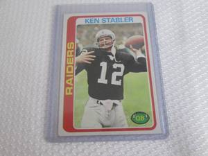 1978 Topps Ken Stabler Card...