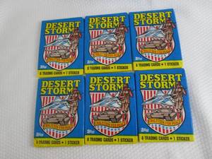 6-1991 Topps Desert Storm Packs...