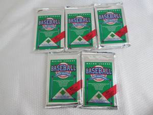 5-1990 Upper Deck Baseball Packs...