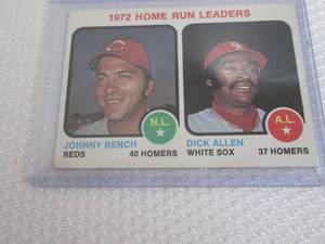 1973 Topps Johnny Bench Home Run Le...