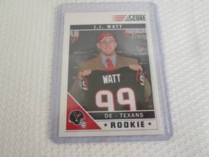 2011 Score J J Watt Rookie Card...