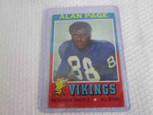 1971 Topps Alan Page Card...