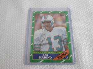 1986 Topps Dan Marino Card...