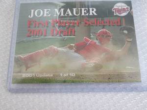 2001 Joe Mauer Rookie Elizabethton ...