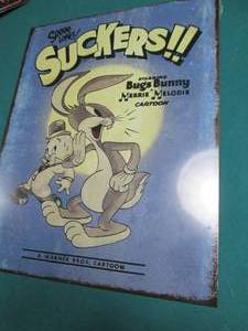 Bugs Bunny Metal Sign Measures 12 x 16