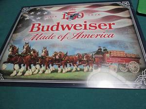 Budweiser Metal Sign Measures 12 x 16