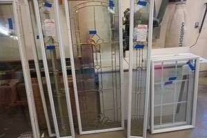 3 PC Decorative Glass Door Inserts