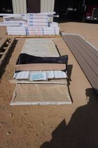 Large lot of Classic Rib Metal Construction Panels  Bright White