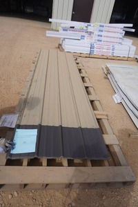 Classic Rib Metal Construction Panels In Burnished Slate