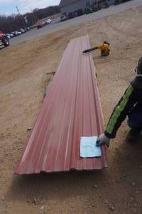 Purlin Bearing Rib (PBR) Metal Construction Panels In Assorted SIzes and Colors