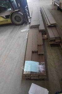 Lot of Timbertech Composite Decking, Fascia, and Risers in Brown Oak Color