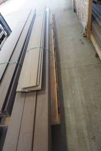 Lot of Timbertech Composite Decking, Fascia, and Risers in Dark Roast Color